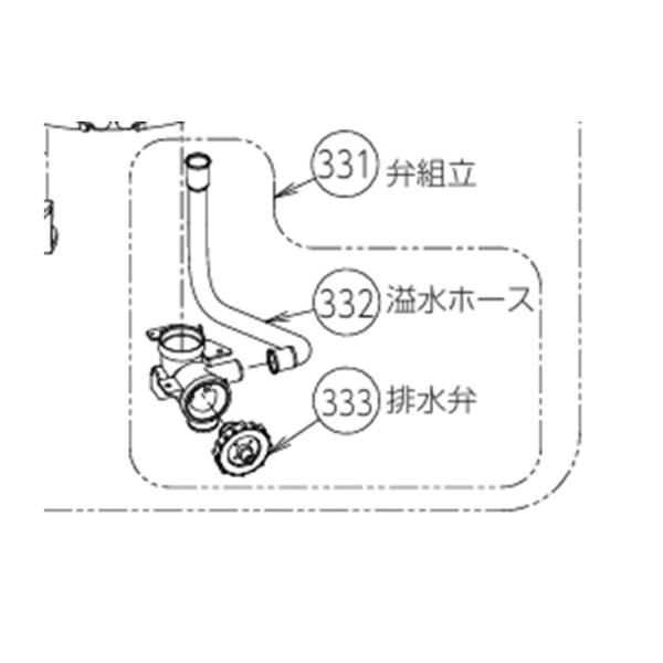 東芝　洗濯機　AWD836用　弁組立　部品番号：42042773　《図：331》
