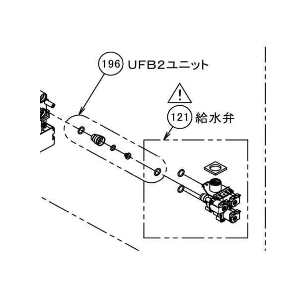 TOSHIBA　東芝　洗濯機用　給水弁　部品番号：42042876　《図：121》