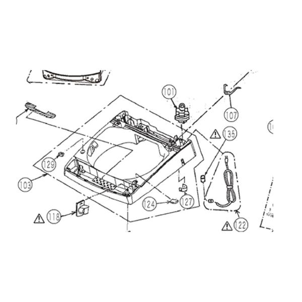 TOSHIBA 東芝 洗濯機用 水位センサ 42070529 【図：101】 : Useful