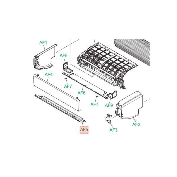 パナソニック エアコン用 特殊板(表示カバー) 部品番号：ACRD90C04620