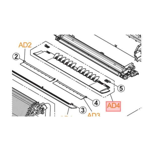 パナソニック エアコン用 上下風向ルーバー(下側用) 部品番号