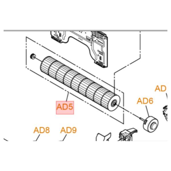 パナソニック エアコン用 クロスフローファン 部品コード