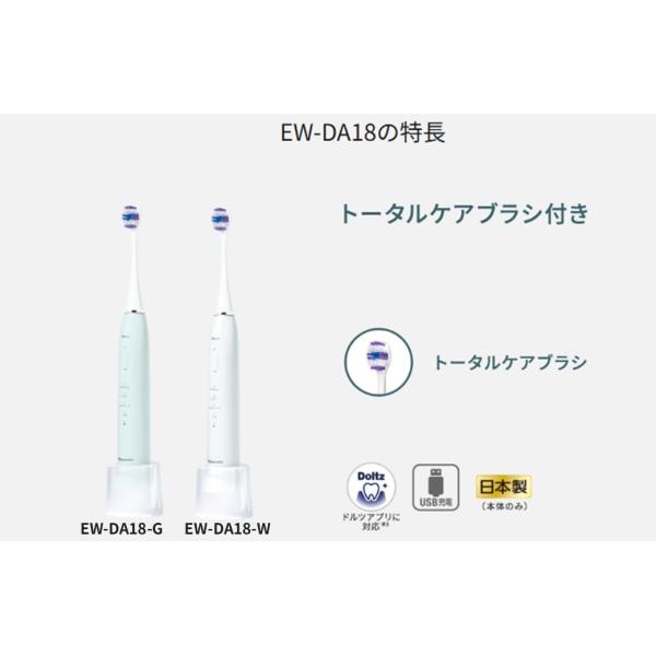 EW-DA18-G ミントグリーン パナソニック Panasonic 音波振動ハブラシ