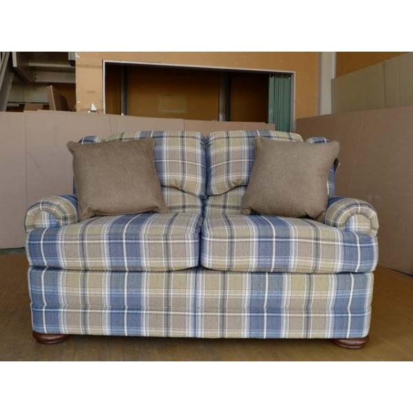 カントリー 家具 カフェ 2人掛け ソファ チェック柄 7650 HARRISON DENIM Alicia 2946 England