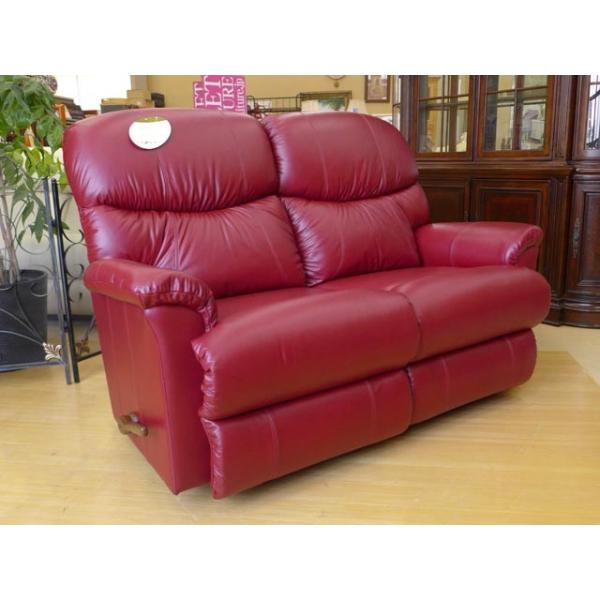 レイジーボーイ LAZBOY リクライニングソファ 2人掛け 本革 アメリカ ソファ ワイン レッド 赤 高級 輸入 総本革 レザー 528