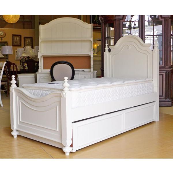 ベッドフレーム シングル ベッド 白 ホワイト ベッド下 収納 付き 高級 マットレス 別売 アンティーク調 白家具 シングルベッド 3850 Charlotte Buyee 日本代购平台 产品购物网站大全 Buyee一站式代购 Bot Online