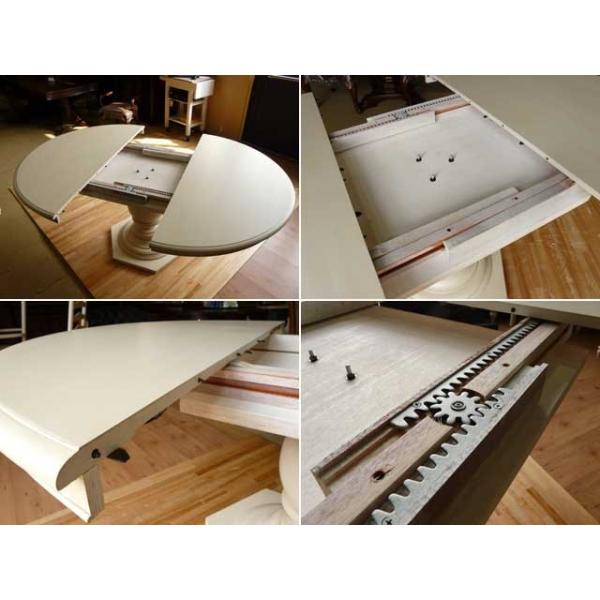 輸入家具アメリカ ダイニングテーブル 丸 ポーラディーン 996 アンティーク調 円形 伸長式 白 カントリー Buyee Buyee Japanese Proxy Service Buy From Japan Bot Online