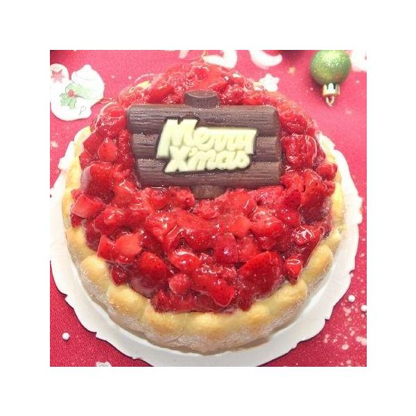クリスマスいちごアイスケーキ４号 送料別 クリスマスケーキ いちごケーキ クリスマスギフト クリスマスプレゼント 小さいサイズ