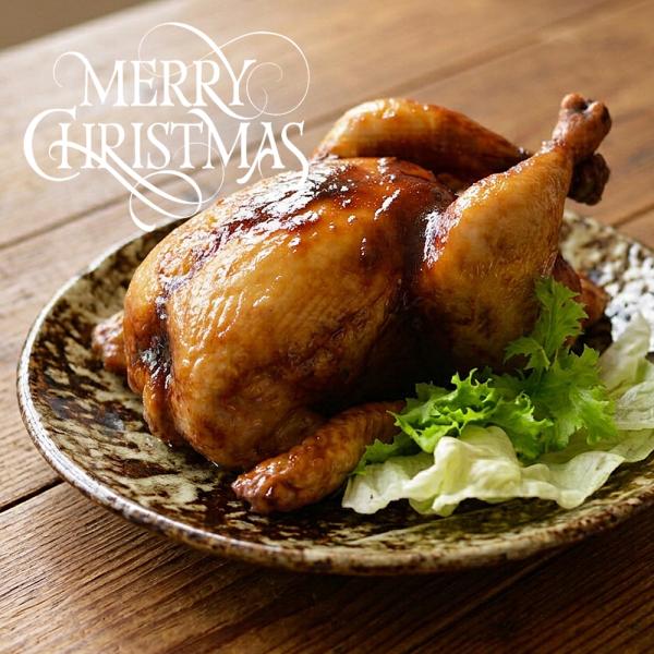 クリスマス まるごと ロースト チキン （ホール） ボリューム 焼き上がり 約1.4kg 送料無料 醤油だれ 鶏肉 鶏の丸焼き 照り焼き パーティー 爆買