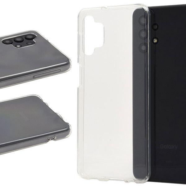 Galaxy A32 5G クリアケース カラー ソフトケース SCG08  au カバー 耐衝撃 ジャケット カバー マイクロドット ソフトクリアケース 透明