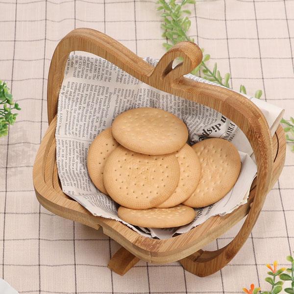 りんごバスケット 皿 木製食器 木製プレート 食器 フルーツバスケット
