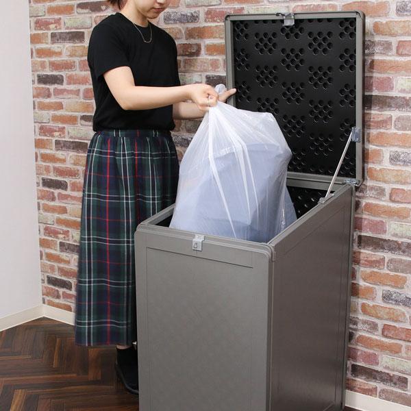 他サイト： 宅配ボックス 宅配 置き配 屋外 ボックス 収納 大きな荷物対応 大容量 不在取受 盗難防止 防犯 オシャレ 収納 おしゃれ ブラック グレー ゴミ箱 屋外の商品画像