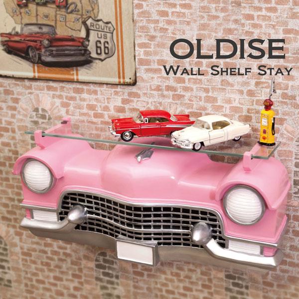 ユニークなデザインのオールディーズ［CAR HEADシェルフ（PINK CAR）］です。アメリカン雑貨らしい車モチーフが特徴で、心をわしづかみにするインパクトがあります。壁から車が突き抜けているよう面白さ満点のシェルフです。壁面収納としても...