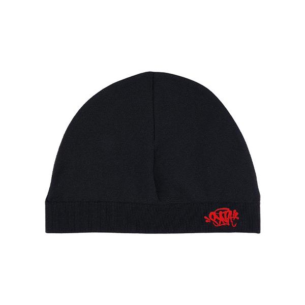 syna world スカルキャップ ビーニー SYNA WORLD OG SKULL CAP 【BLACK x BLUE】 シナワールド スカル