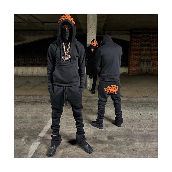 希少‼️Syna World トラックスーツ ブラック・オレンジ セットアップ SYNA WORLD OG TRACKSUIT 【BLACK x ORANGE】 セットアップ