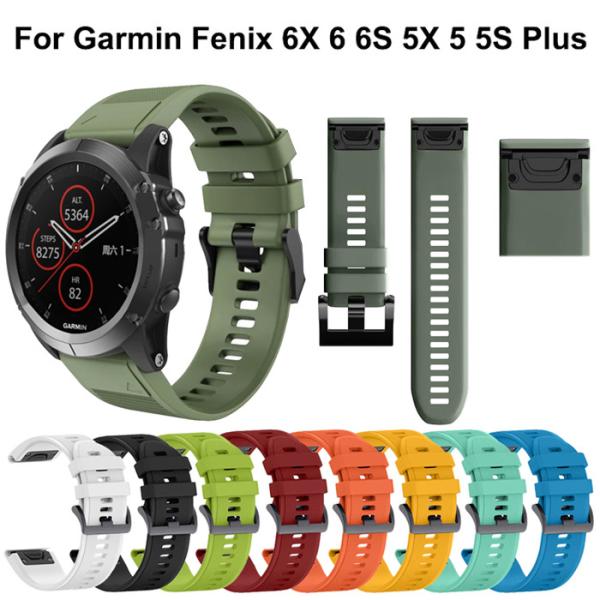 GARMIN Approach S60 ForeAthlete 935 fenix5 Plus ベルト ガーミン アプローチ フォアアスリート フェニックス バンド forerunner 互換 交換用 選べる12カラー