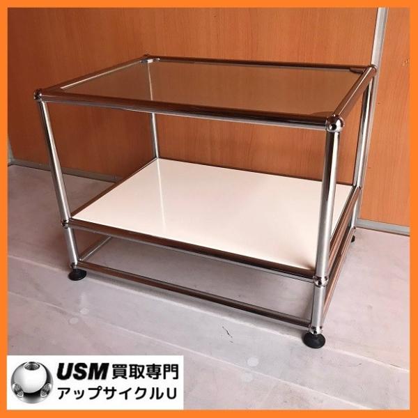 USM Haller ハラーシステム ガラス天板 ローテーブル/サイド USM Haller ハラーシステム ガラス天板 ローテーブル/サイド