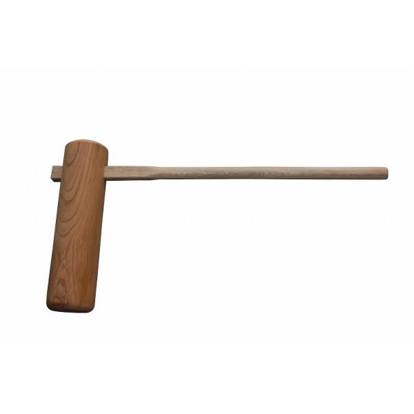 材質 欅（けやき）　柄は樫 寸法 直径12cm　長さ45cm　柄の長さ90cm　重量約4.5Kg 重量があり慣れてる方には一番使いやすい杵です。お餅も早くつけます。  当店の杵は欅（けやき）の硬い赤身のみを使用した、とても丈夫な杵です。※通...