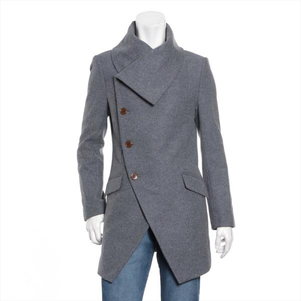 ヴィヴィアンウエストウッドマン ウール ピーコート サイズ46 メンズ グレー ミントカラーコート Buyee Servicio De Proxy Japones Buyee Compra En Japon