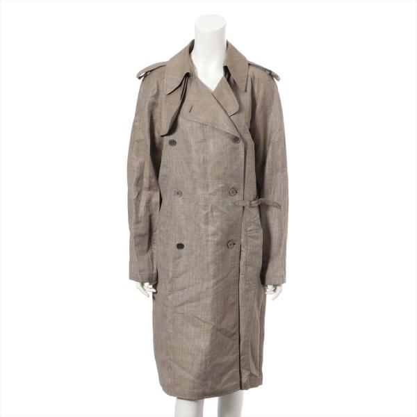 エルメス リネン ロングコート メンズ 42 メンズ グレー Usus