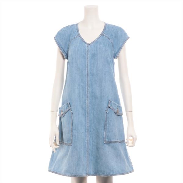 シャネル デニム ワンピース 36 メンズ ライトブルー パリダラス P49 Kodam13 Tniad Mil Id