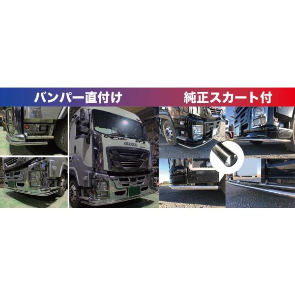 送料別途】バンパーアンダースポイラー(丸パイプ仕様) 2015GIGA（H27