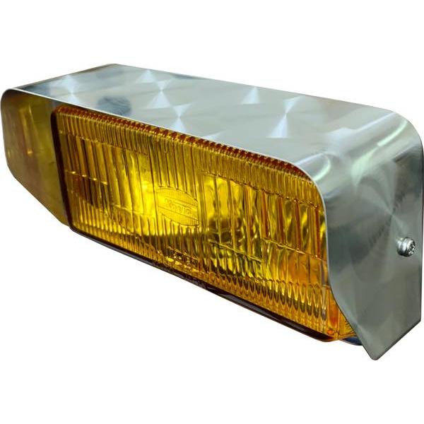 角型フォグランプ 黄24v35w球付KOITO KFL-161Y バイザー付 角型フォグランプ 黄24v35w球付KOITO KFL-161Y バイザー付