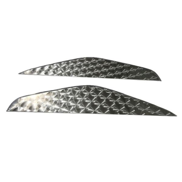 エアループデュトロ ワイド ドアハンドル用ステンレス板 ウロコ/鏡面