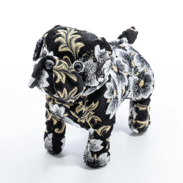 ❤️廃盤品❤️特大❤️リラックマ❤️猫・犬❤️ブルドック❤️ぬいぐるみ 金華山 桜 【ブルドッグ】ブラック ぬいぐるみ 300mm×380mm