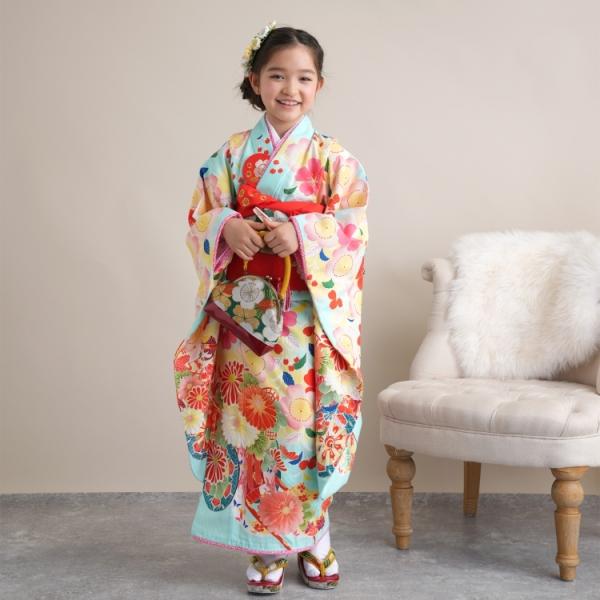 お買い得品♡七五三　7歳　女の子　セット　一式　白系　レトロ Amazon | [京都瑠璃雛菊] 七五三 着物 7歳 フルセット 菊乃(きく