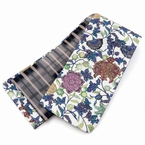 現品 グラデーション花柄 半幅帯 savingssafari.com