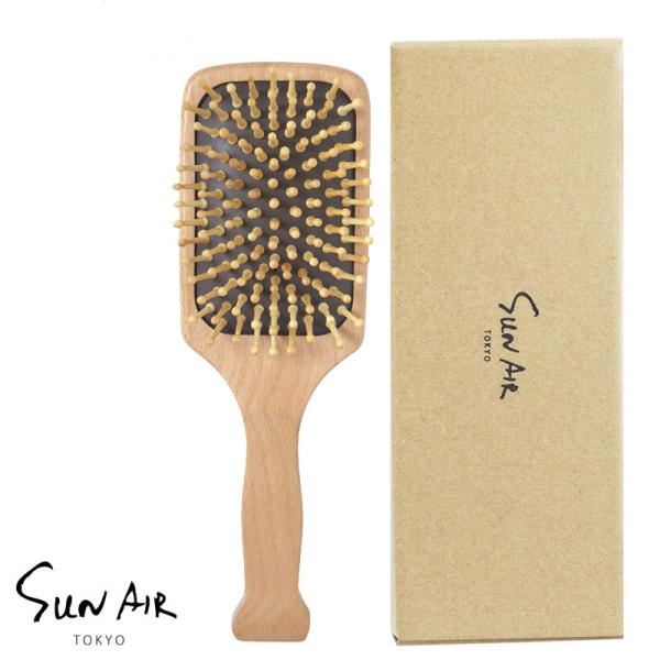 サンエア 竹ピンブラシ グッド楽ブラシ ヘアーブラシ 頭皮マッサージ