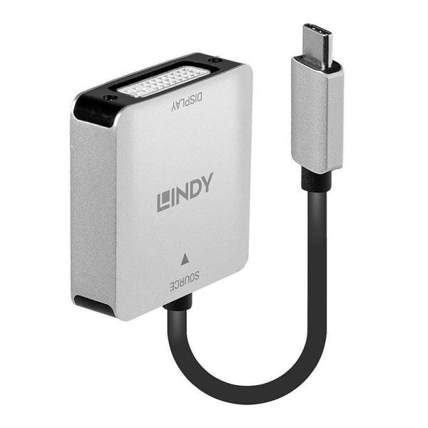 USBアクセサリ LINDY USB TypeC - DVIコンバータ(型番:43296)