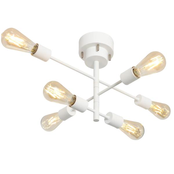 Hzfluo シャンデリア シーリングライト 6灯 E26 ペンダント