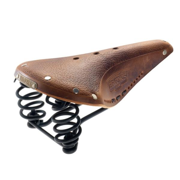 BROOKSレザーサドルB17スプリングつきモデル FLYER BROWN Amazon | BROOKS(ブルックス) 伝統のレザーサドルB17の