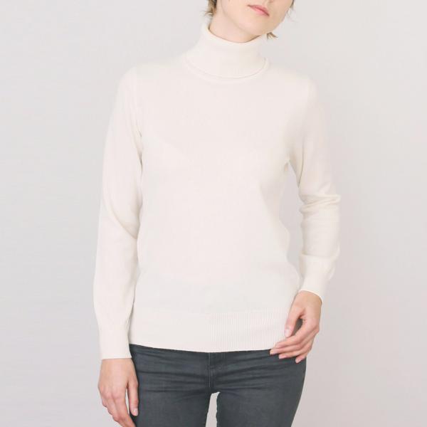 UTO レディース 最高級 カシミヤ 100% 日本製 タートルネック ウェスト