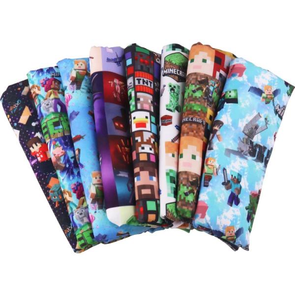 サイズ：(1枚)約50×145cm材質：41%-50%綿、ポリエステル針通りのよい布地なので、パッチワークなどの手縫いにも向いています。発色が良くて色あわせもしやすいデザインで、入園、入学準備、小物作り、ハンドメイド手芸などにおすすめです。...