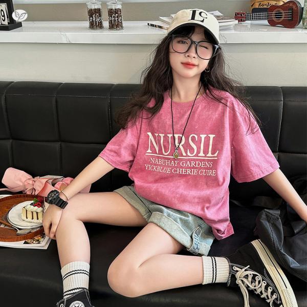 子供服 女の子 セットアップ 夏 半袖 Tシャツ デニムショートパンツ