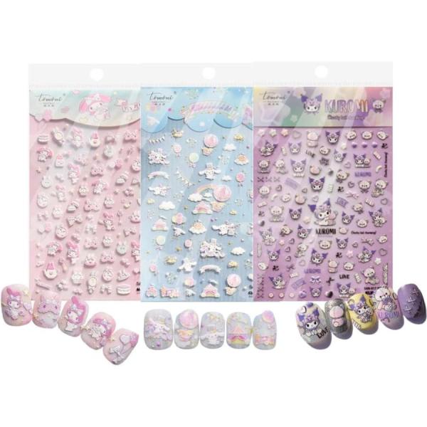 本商品はネイルシールのみ、画像上のネイルチップは展示用、商品内容には付属いたしませんので予めご了承ください。セット内容：浮き彫りネイルシール3枚浮き彫りタイプで可愛さがさらにアップ！ネイルシールだからオフも簡単。剥がすだけでオフが完了。イベ...