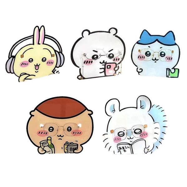 メガネスタンド ちいかわグッズ 眼鏡スタンド ちいかわ ハチワレ 眼鏡ホルダー メガネ掛け 眼鏡置き インテリア おしゃれ 飾り物 めがね 掛け 立て 収納 メガネ 【素材】アクリル製で軽量で丈夫。【デザイン】眼鏡やサングラスを掛けるのオシ...