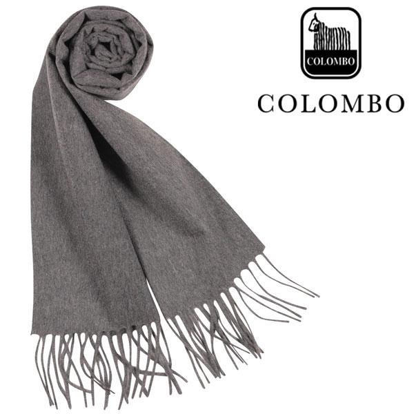 新品 COLOMBO カシミヤシルクストール ソリッドマフラー 大判 グレー
