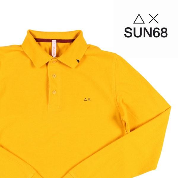SUN68（サンシックスティーエイト） 長袖ポロシャツ A29101 イエロー L 