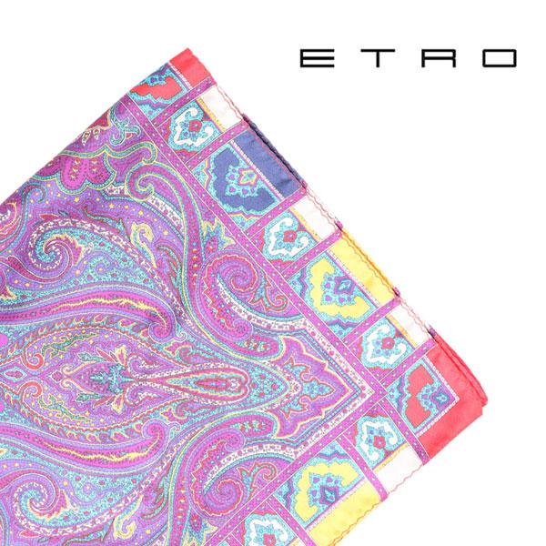 ETROエトロ ポケットチーフ  パープル pu A