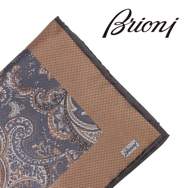 Brioni brioni（ブリオーニ） ポケットチーフ 08A900741Y イエロー x 