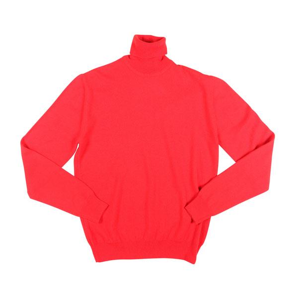 CASH&WOOL （カシ＆ウール） タートルネックセーター 1213 レッド 56 