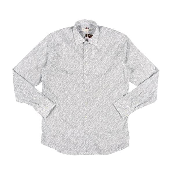 ETRO ETRO（エトロ） 長袖シャツ 12908 ホワイト x ネイビー 43