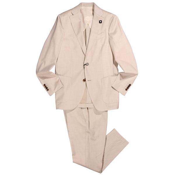 ラルディーニコーデュロイベージュ46サイズテーラードジャケット