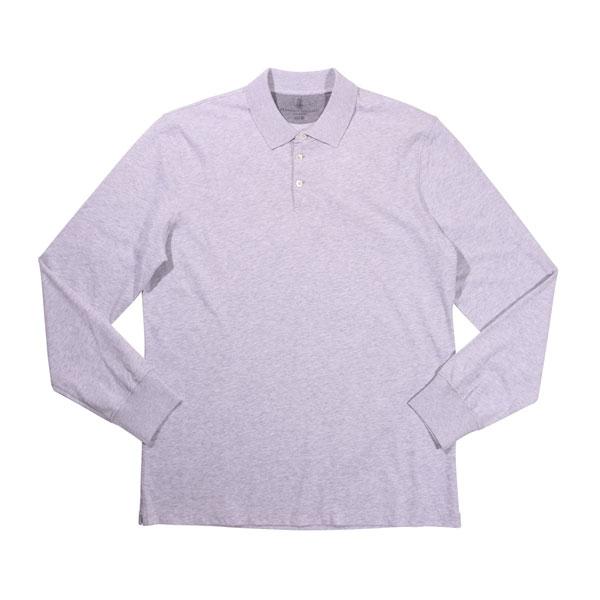 美品✨ブルネロクチネリ 長袖 ポロシャツ ネイビー L 柔らか コットン100 ブルネロクチネリ 長袖 ポロシャツ ネイビー 52サイズ イタリア製