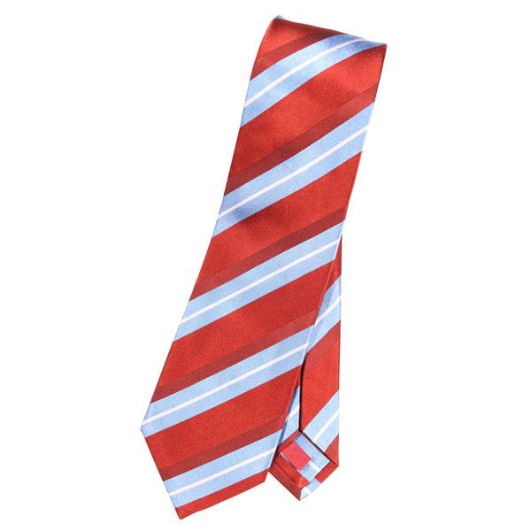 ISAIA（イザイア） ネクタイ CA42101 レッドxスカイブルー 【A29564 