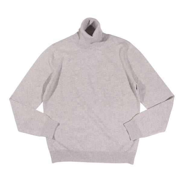カシミヤ100% maloマーロ タートルネック・セーター 44 Lサイズ